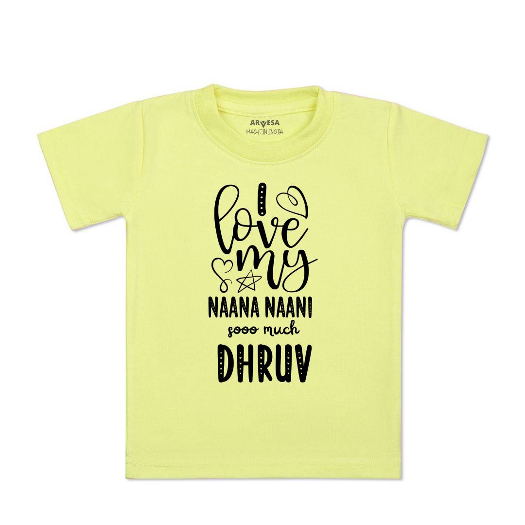 Arvesa I Love My Nana Nani So Much Baby Boy & Girl Dress