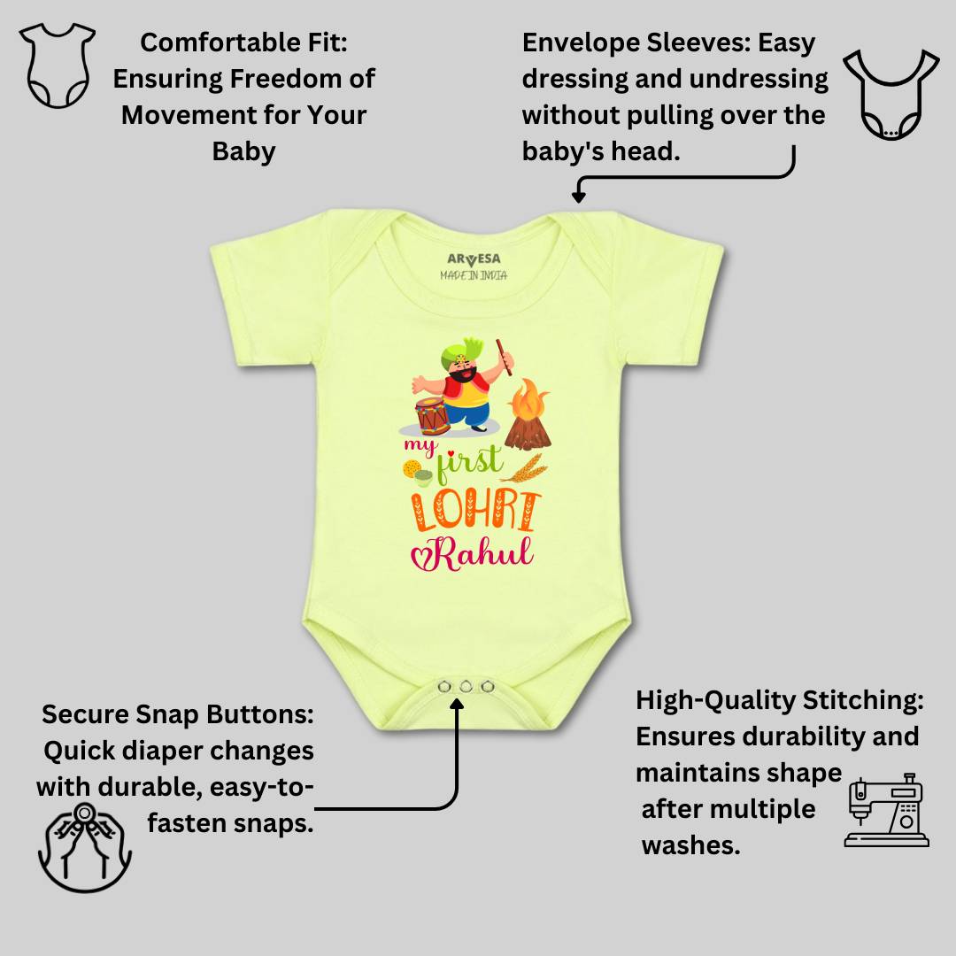 Arvesa My First Lohri  Baby Boy & Girl Dress