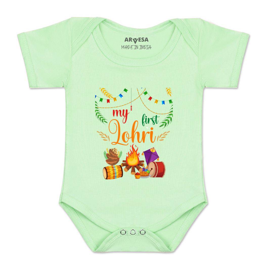 Arvesa Design-575 Lohri My First Baby Boy and Baby Girl Dress .