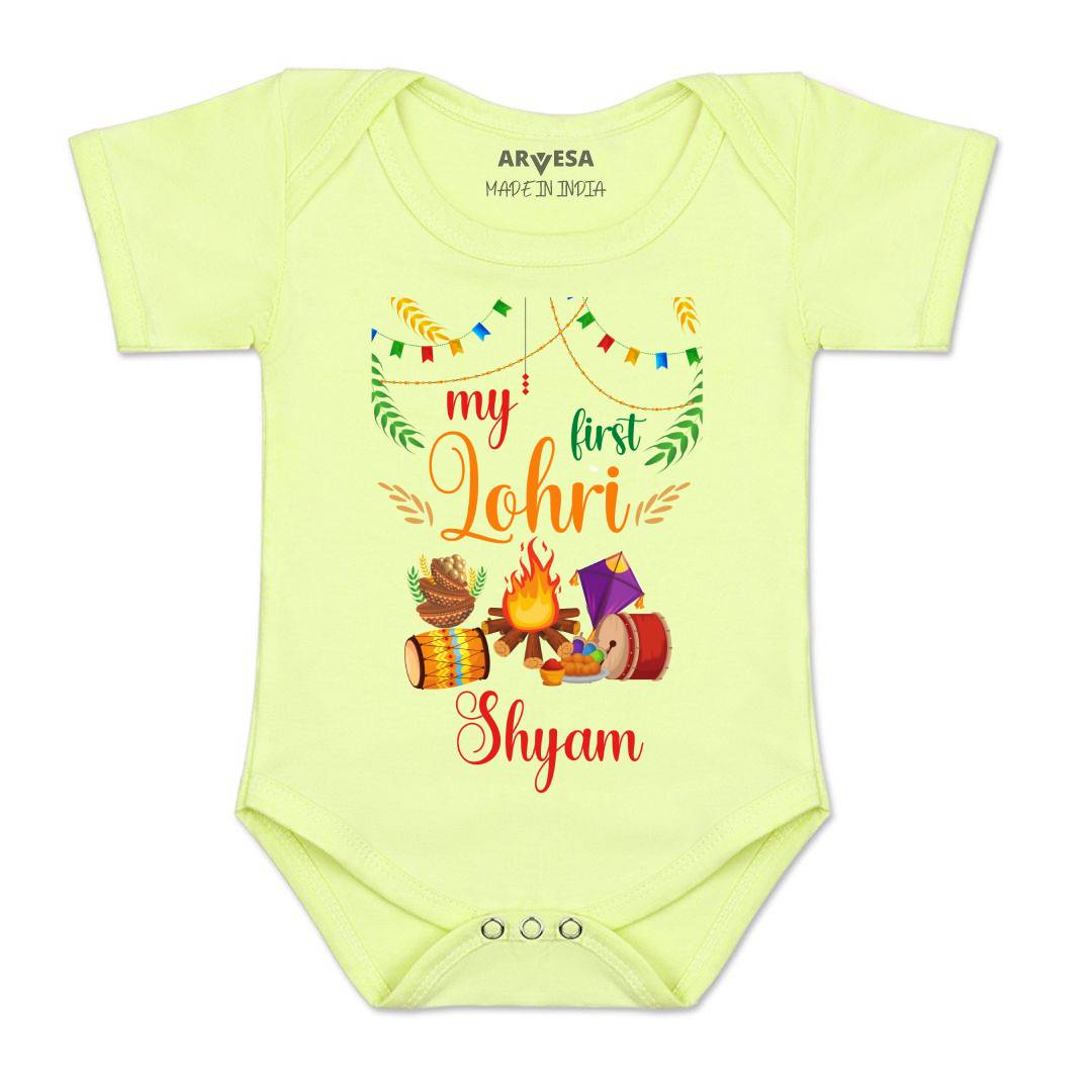 Arvesa My First Lohri  Baby Boy & Girl Dress