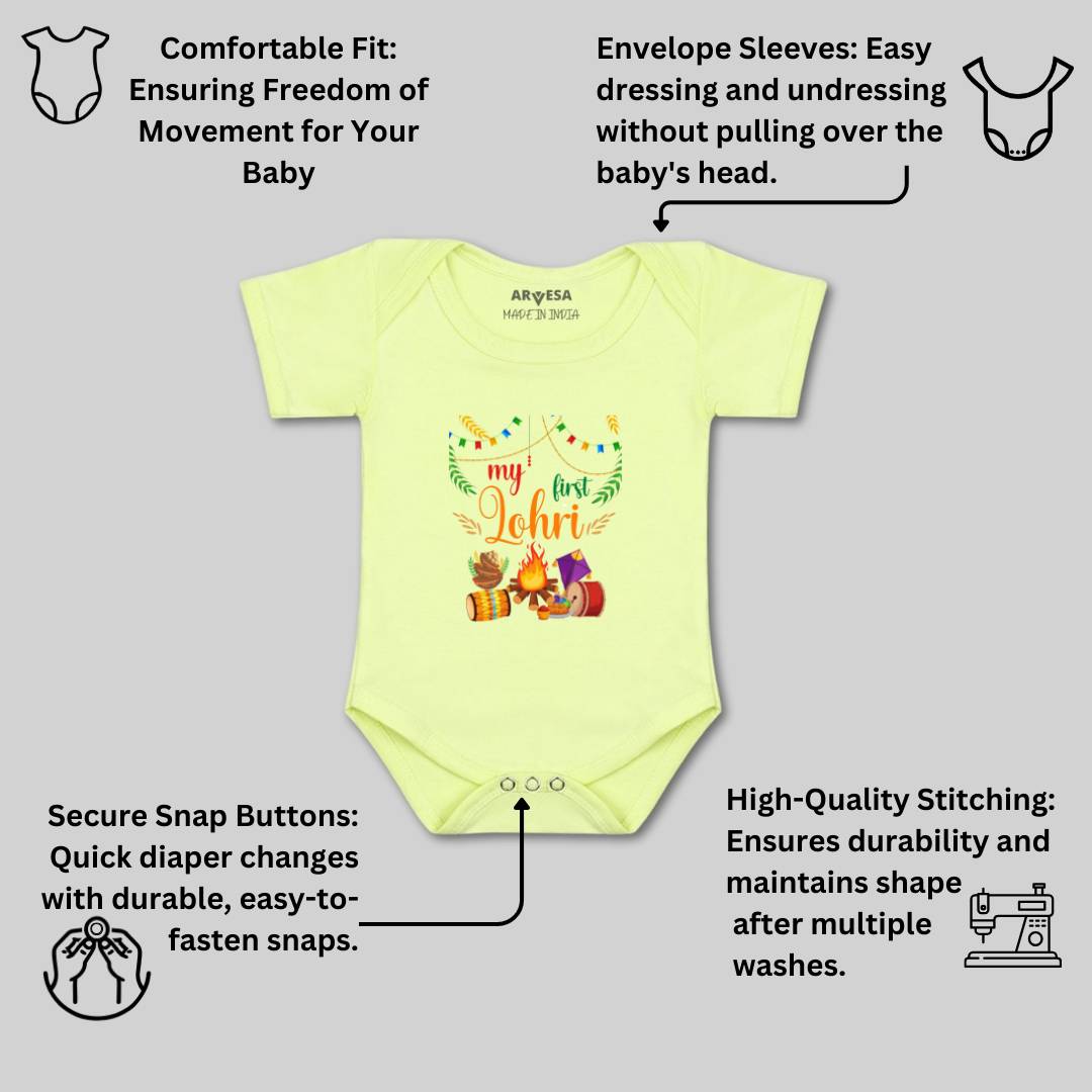 Arvesa Design-575 Lohri My First Baby Boy and Baby Girl Dress .