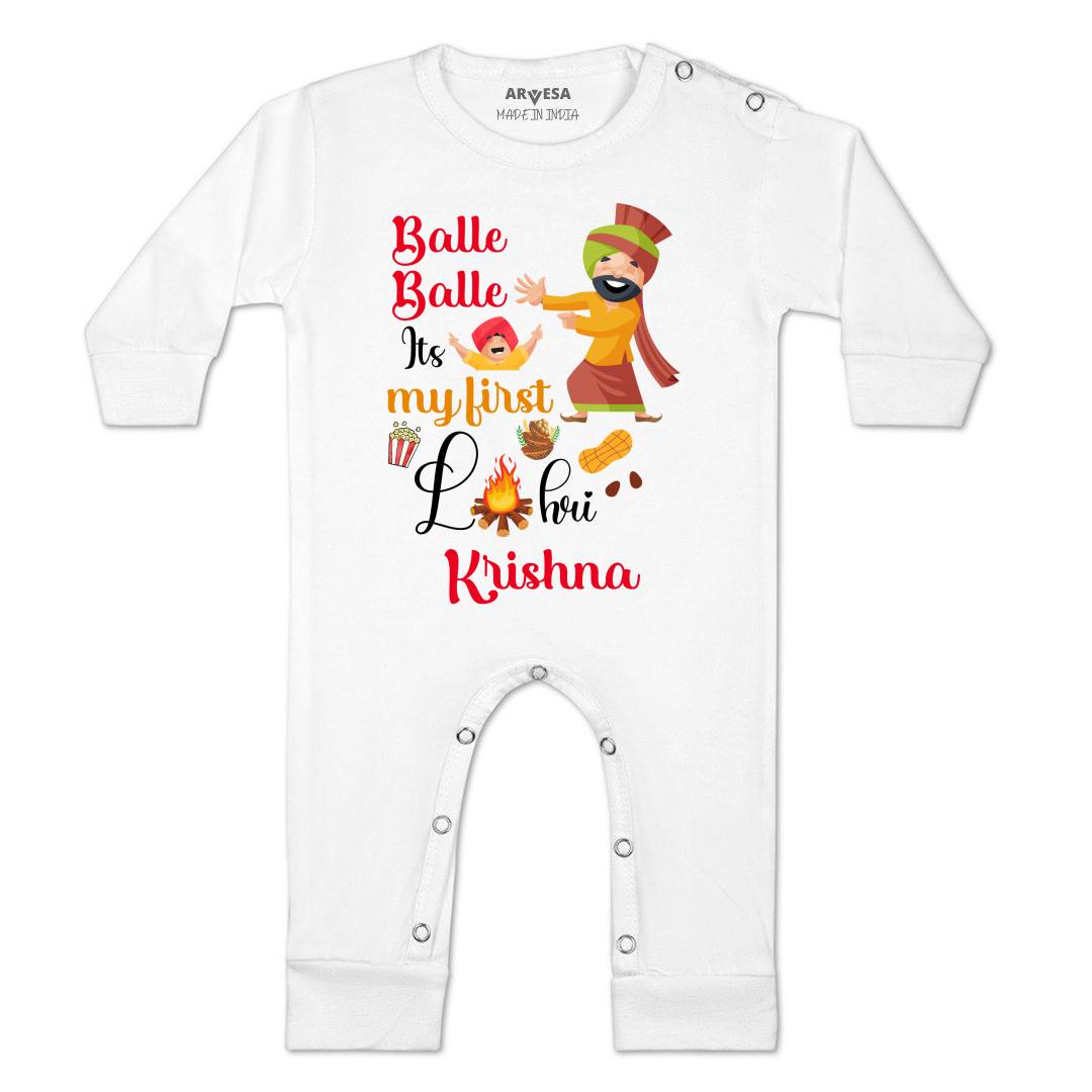 Arvesa My First Lohri  Baby Boy & Girl Dress