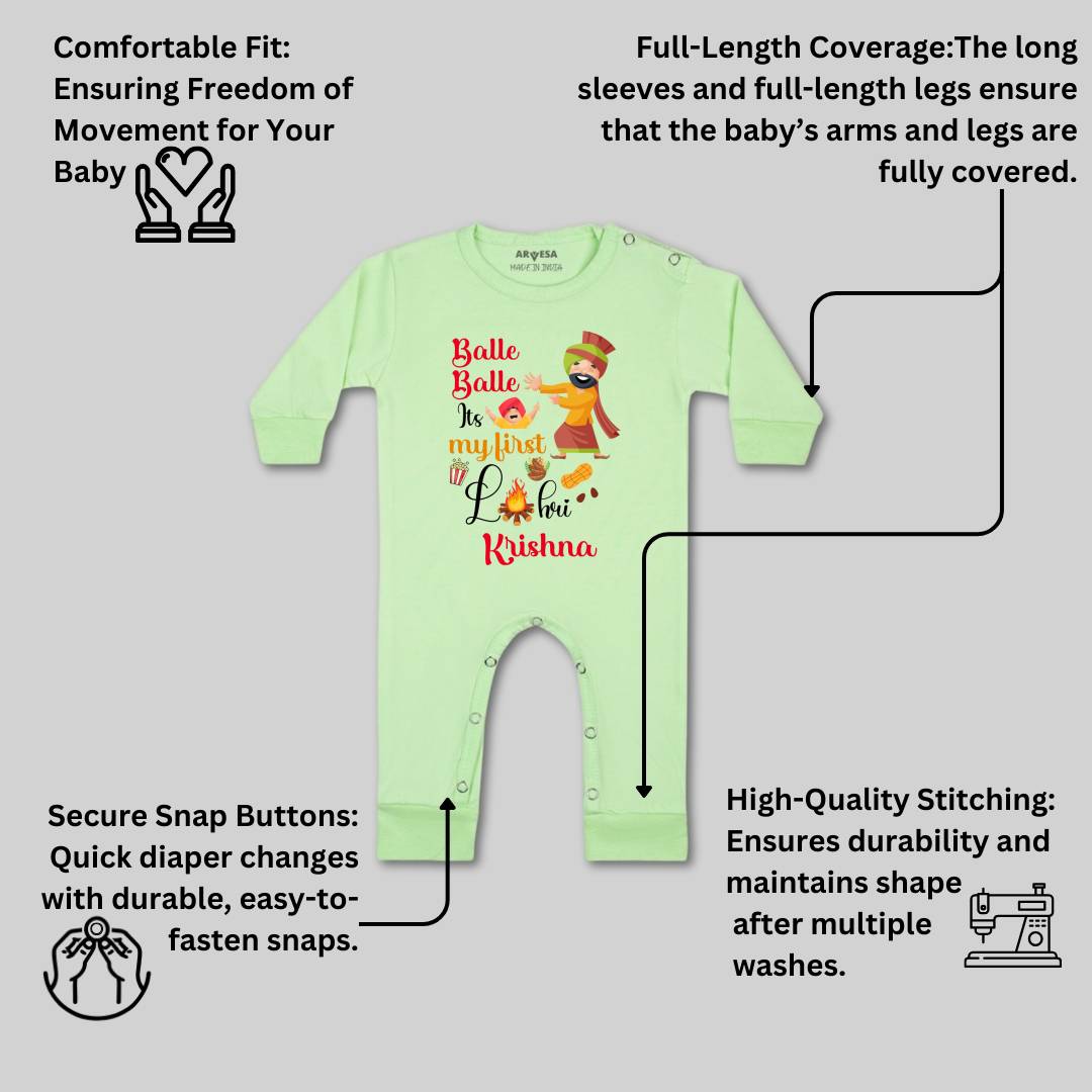 Arvesa My First Lohri  Baby Boy & Girl Dress