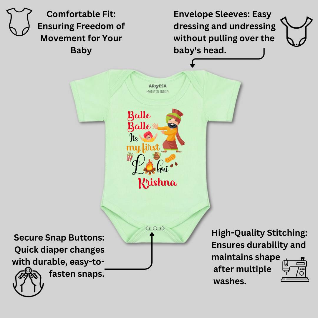 Arvesa My First Lohri  Baby Boy & Girl Dress