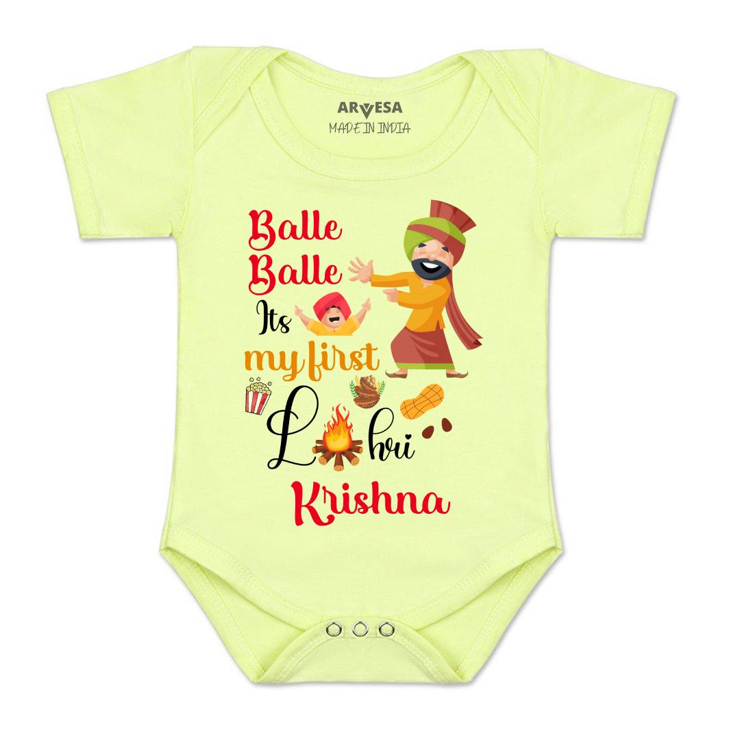 Arvesa My First Lohri  Baby Boy & Girl Dress