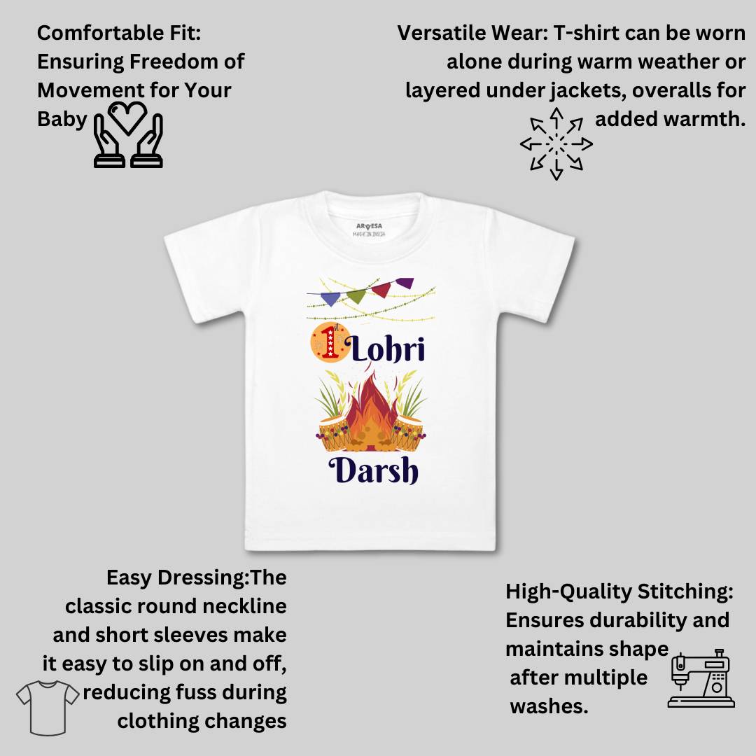Arvesa My First Lohri  Baby Boy & Girl Dress