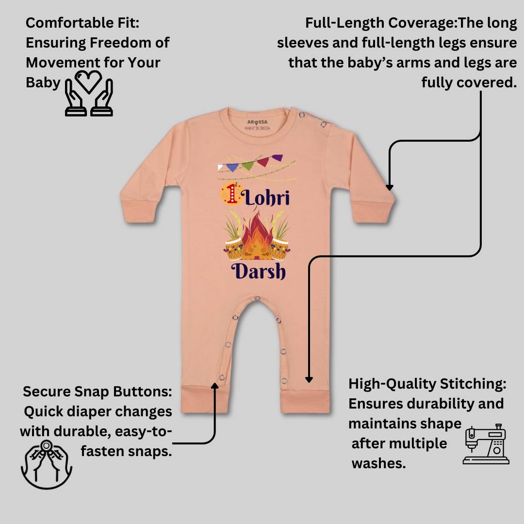 Arvesa My First Lohri  Baby Boy & Girl Dress