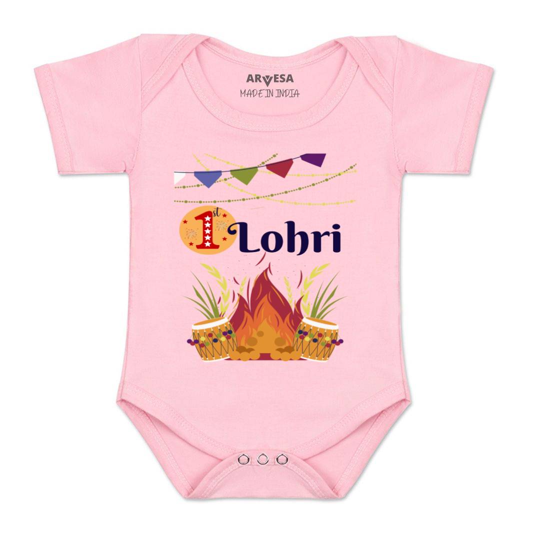 Arvesa Design-599 Lohri My First Baby Boy and Baby Girl Dress .