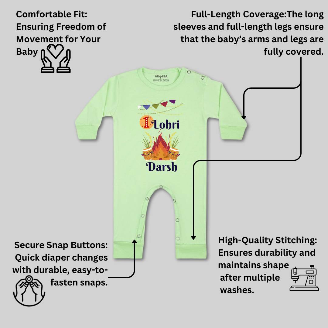 Arvesa My First Lohri  Baby Boy & Girl Dress