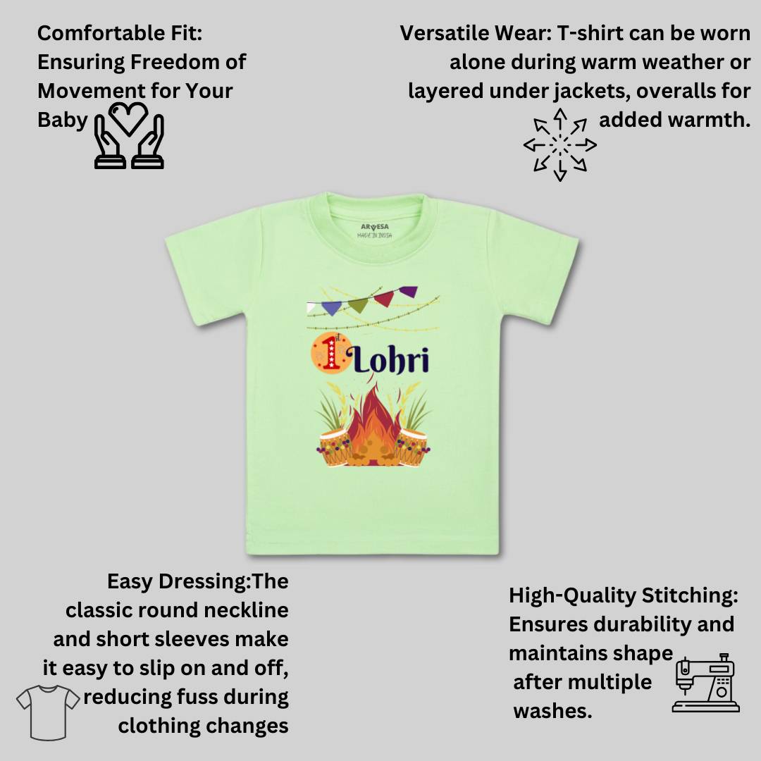 Arvesa Design-599 Lohri My First Baby Boy and Baby Girl Dress .