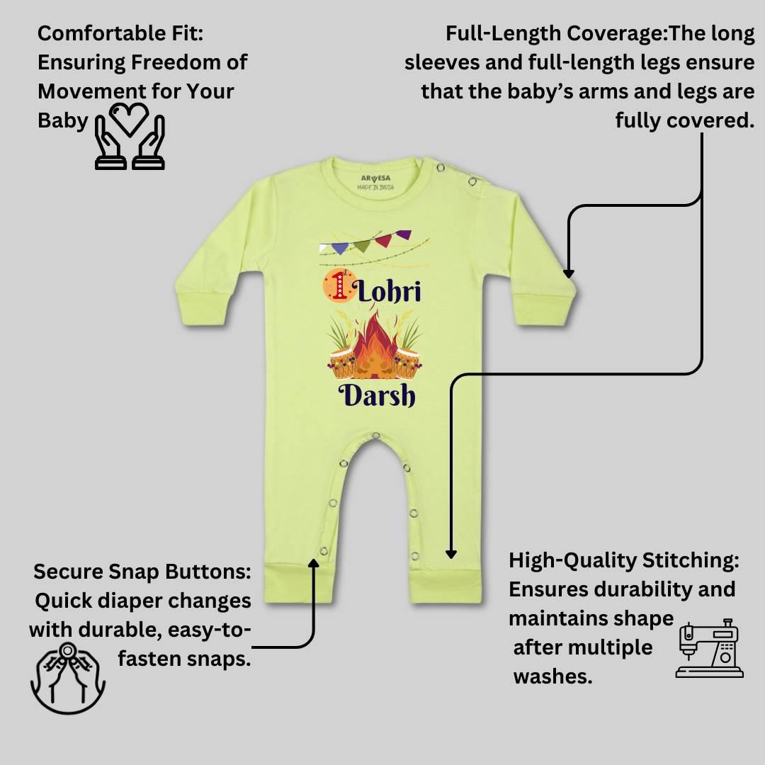 Arvesa My First Lohri  Baby Boy & Girl Dress