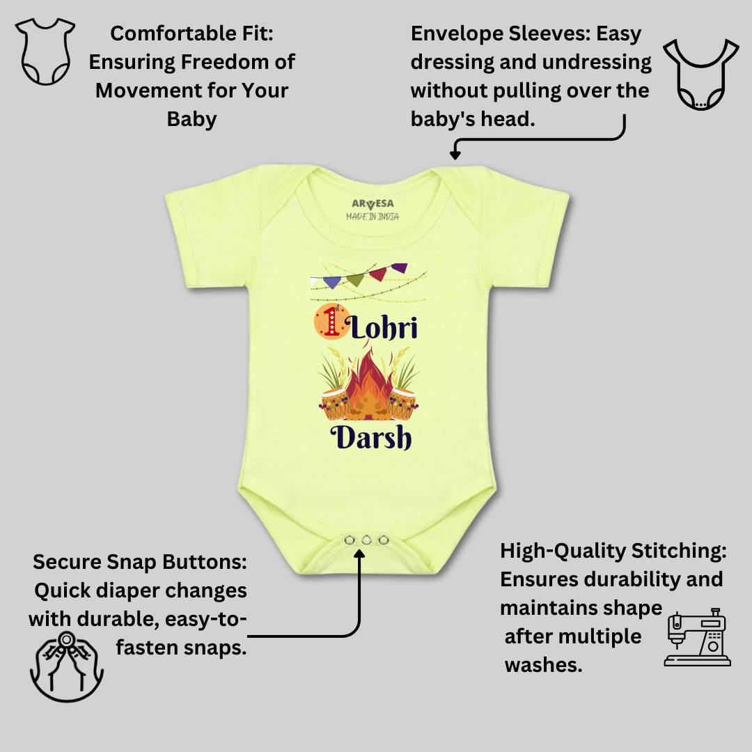 Arvesa My First Lohri  Baby Boy & Girl Dress