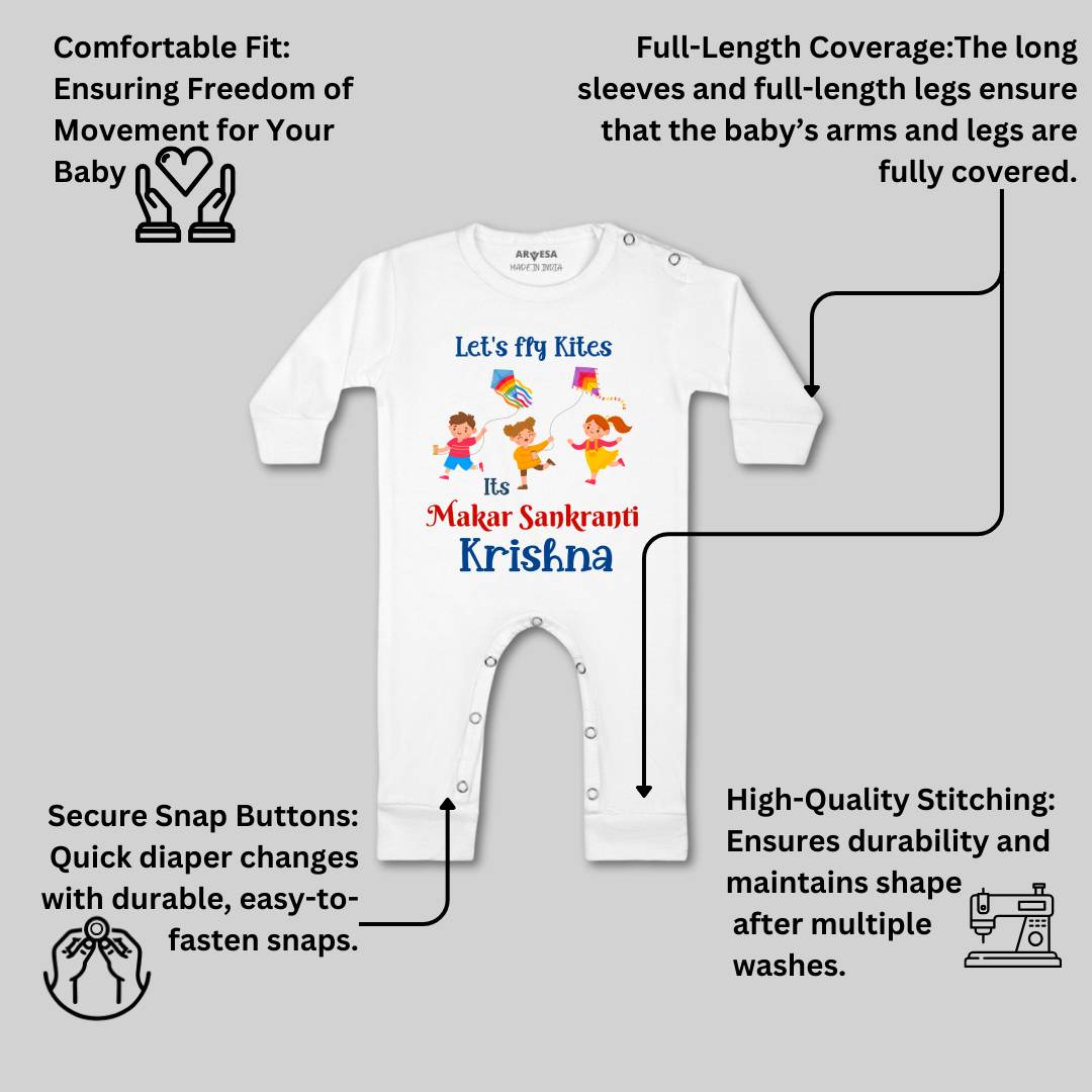 Arvesa Let'S Fly Kites  Baby Boy & Girl Dress