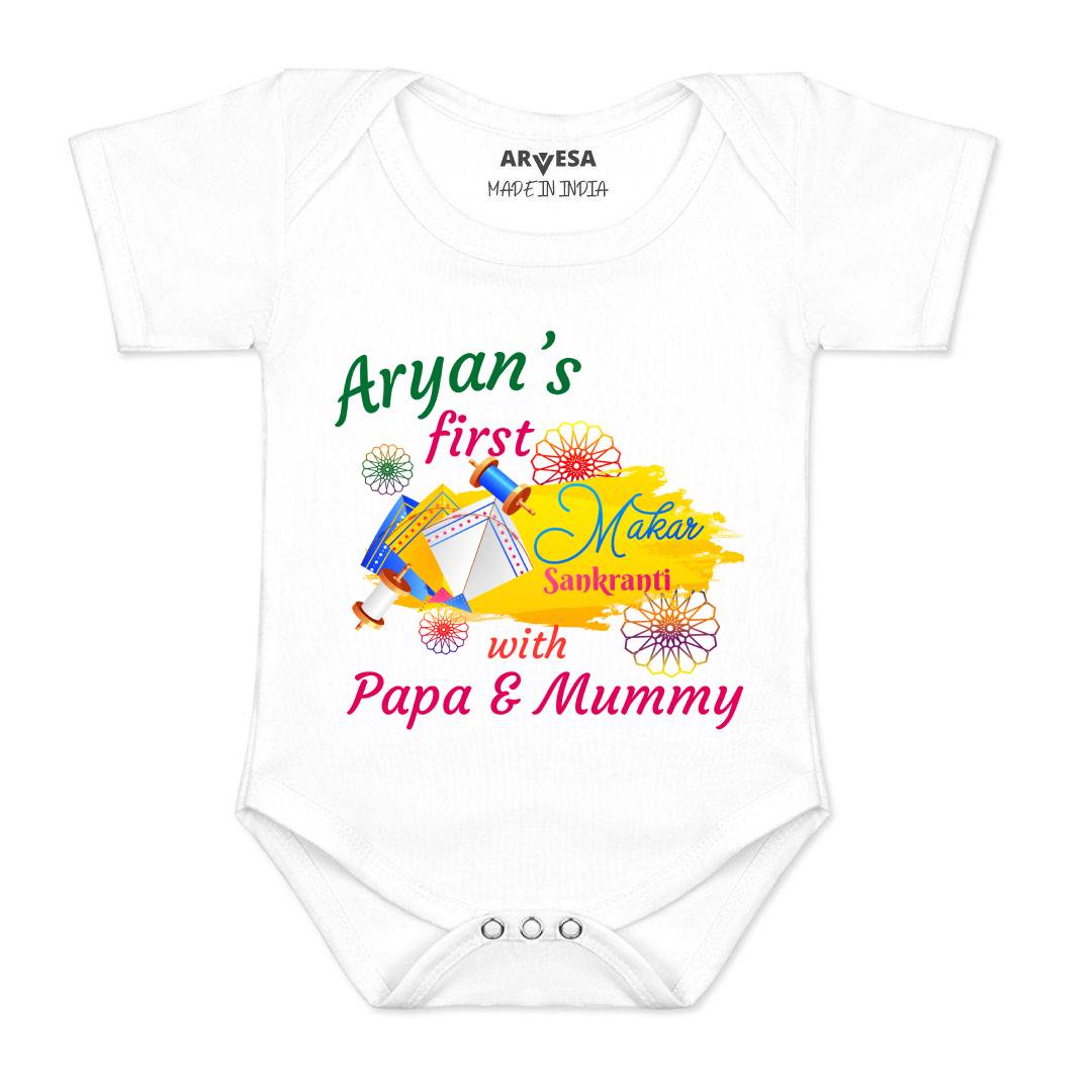 Arvesa My First Makar sankranti  Baby Boy & Girl Dress