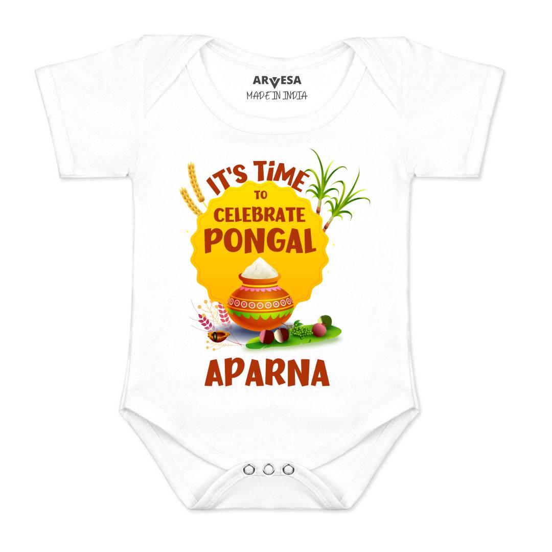 Arvesa Time To Celebrate Pongal  Baby Boy & Girl Dress