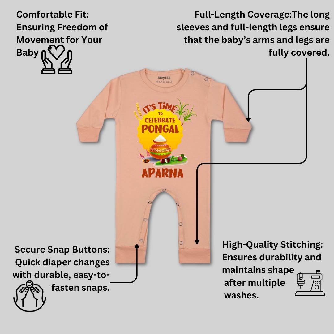 Arvesa Time To Celebrate Pongal  Baby Boy & Girl Dress