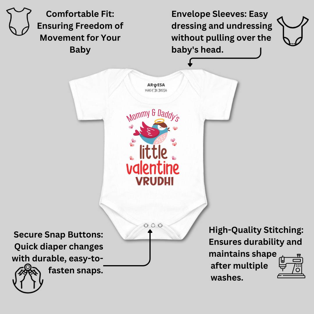 Arvesa Mommy And Daddy Little Valentine  Baby Boy & Girl Dress
