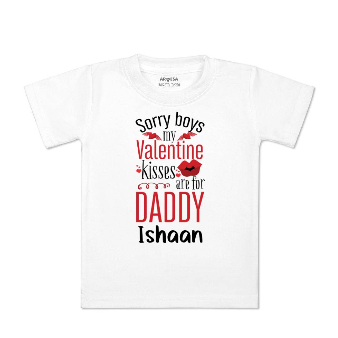 Arvesa Sorry Boys My Valentine Kisses Are For Daddy  Baby Boy & Girl Dress