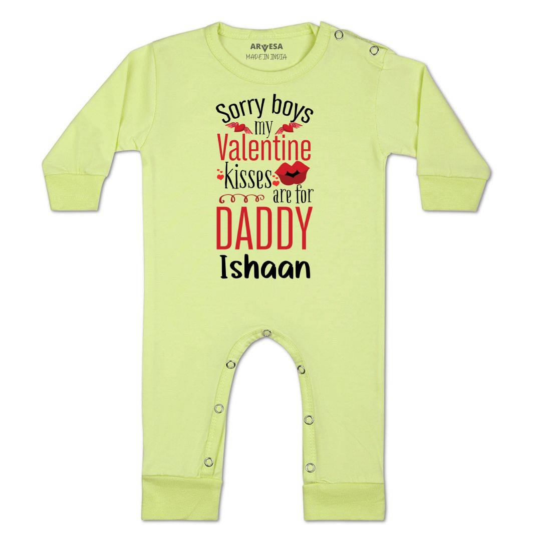 Arvesa Sorry Boys My Valentine Kisses Are For Daddy  Baby Boy & Girl Dress