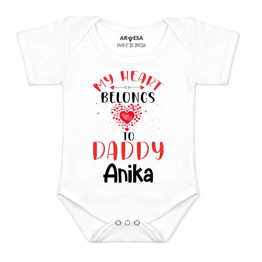 Arvesa My Heart Belongs To Daddy  Baby Boy & Girl Dress