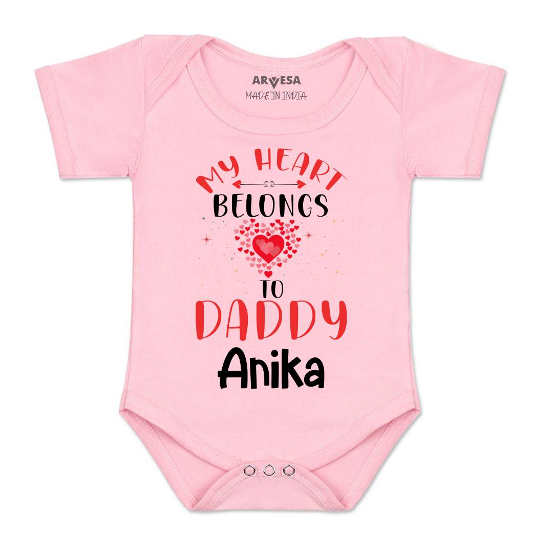 Arvesa My Heart Belongs To Daddy  Baby Boy & Girl Dress