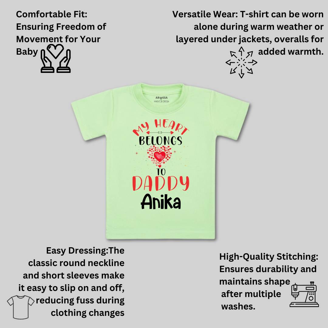 Arvesa My Heart Belongs To Daddy  Baby Boy & Girl Dress