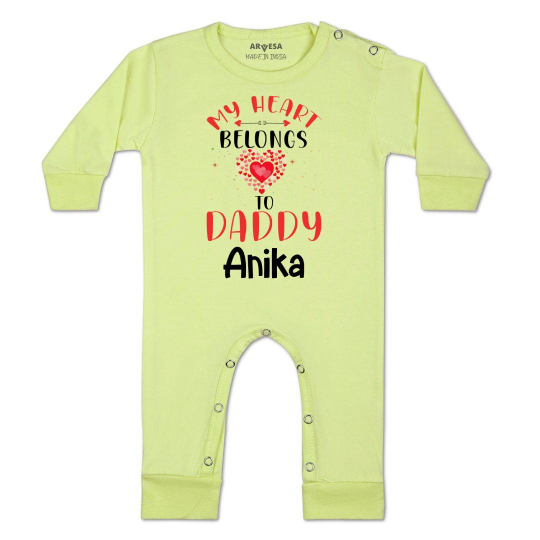 Arvesa My Heart Belongs To Daddy  Baby Boy & Girl Dress