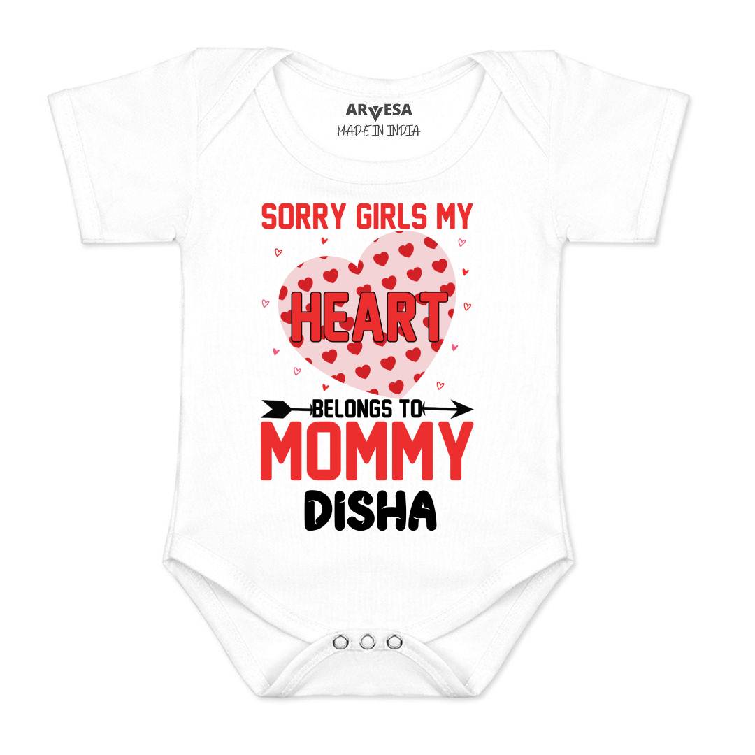 Arvesa Sorry Girls My Heart Belongs To Mommy  Baby Boy & Girl Dress