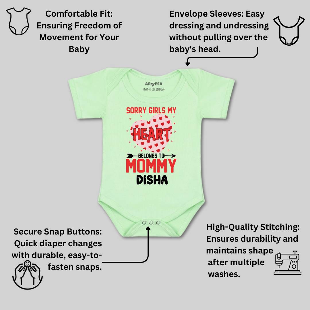Arvesa Sorry Girls My Heart Belongs To Mommy  Baby Boy & Girl Dress
