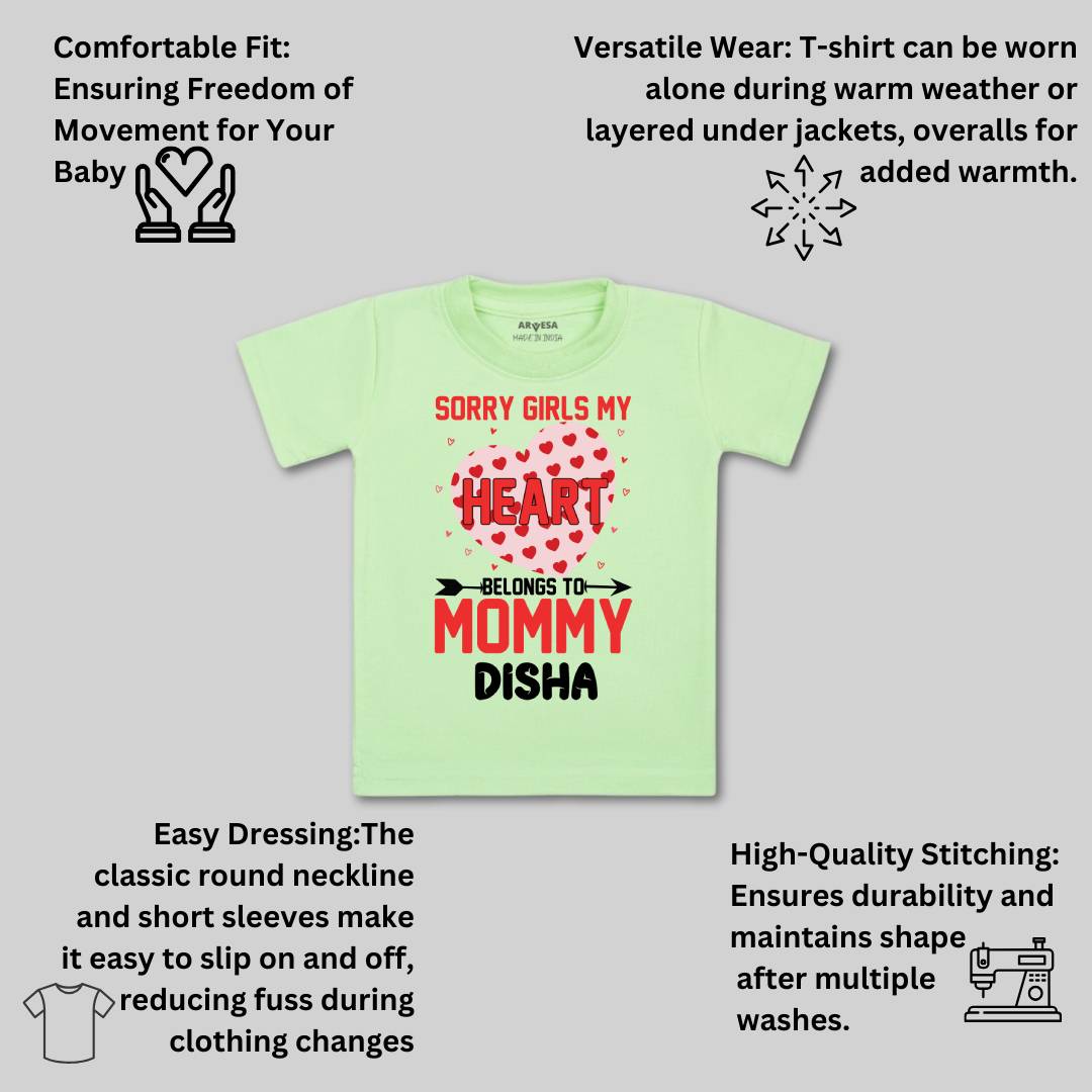 Arvesa Sorry Girls My Heart Belongs To Mommy  Baby Boy & Girl Dress