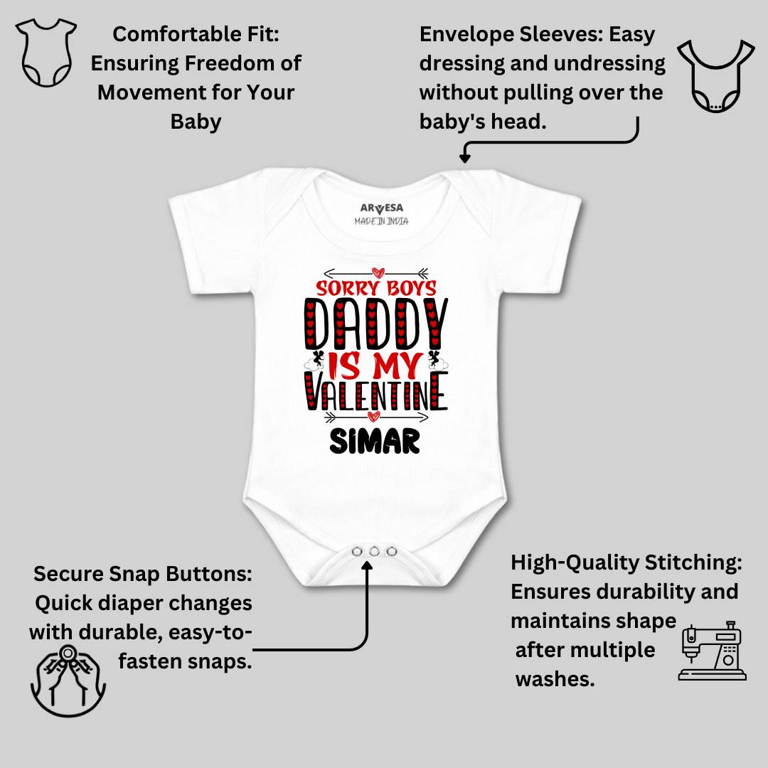 Arvesa Sorry Boys Daddy Is My Valentine  Baby Boy & Girl Dress