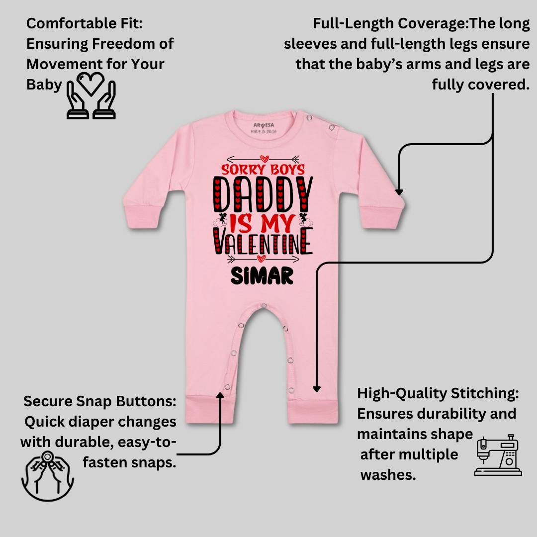 Arvesa Sorry Boys Daddy Is My Valentine  Baby Boy & Girl Dress
