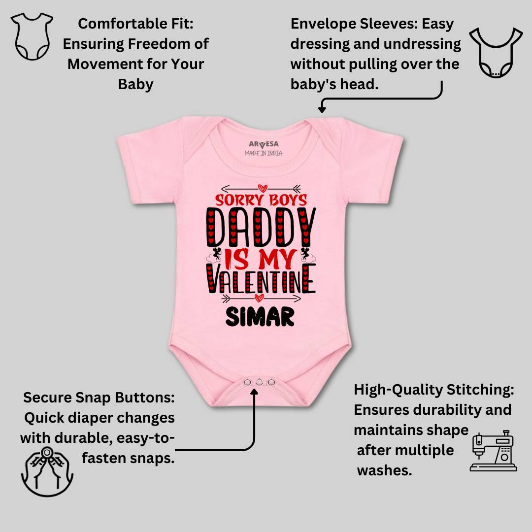 Arvesa Sorry Boys Daddy Is My Valentine  Baby Boy & Girl Dress