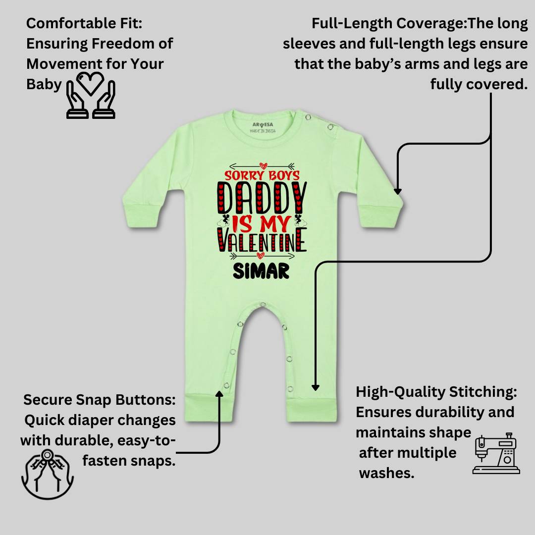 Arvesa Sorry Boys Daddy Is My Valentine  Baby Boy & Girl Dress