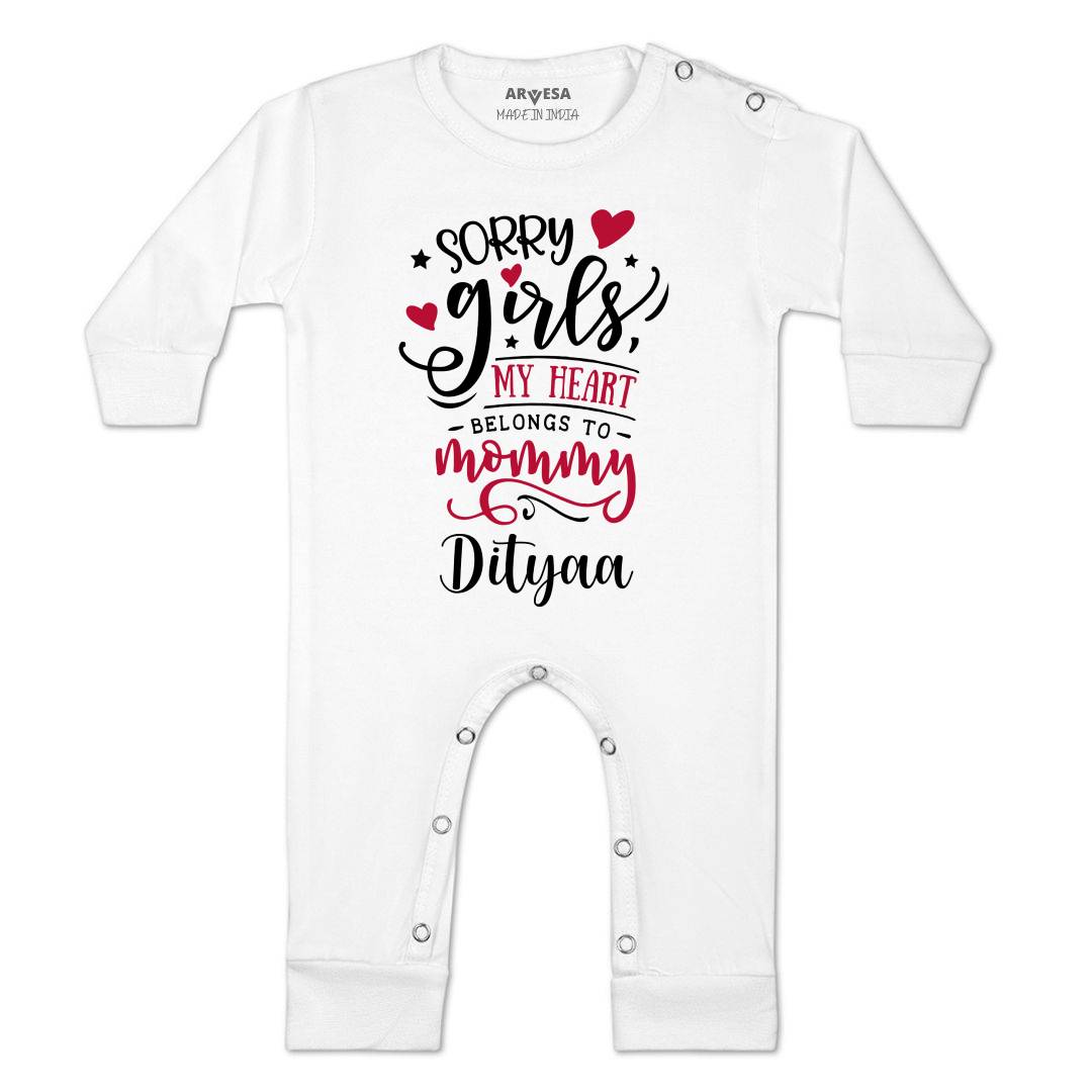 Arvesa Sorry Girls My Heart Belongs To Mommy  Baby Boy & Girl Dress
