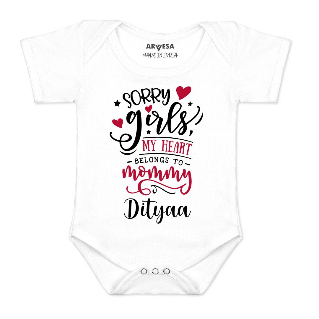 Arvesa Sorry Girls My Heart Belongs To Mommy  Baby Boy & Girl Dress