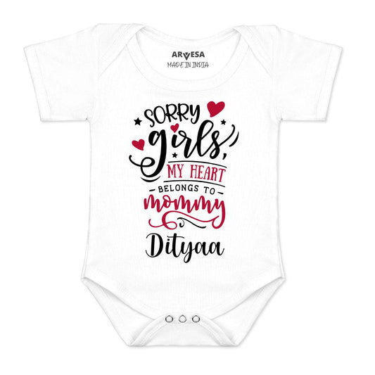 Arvesa Sorry Girls My Heart Belongs To Mommy  Baby Boy & Girl Dress