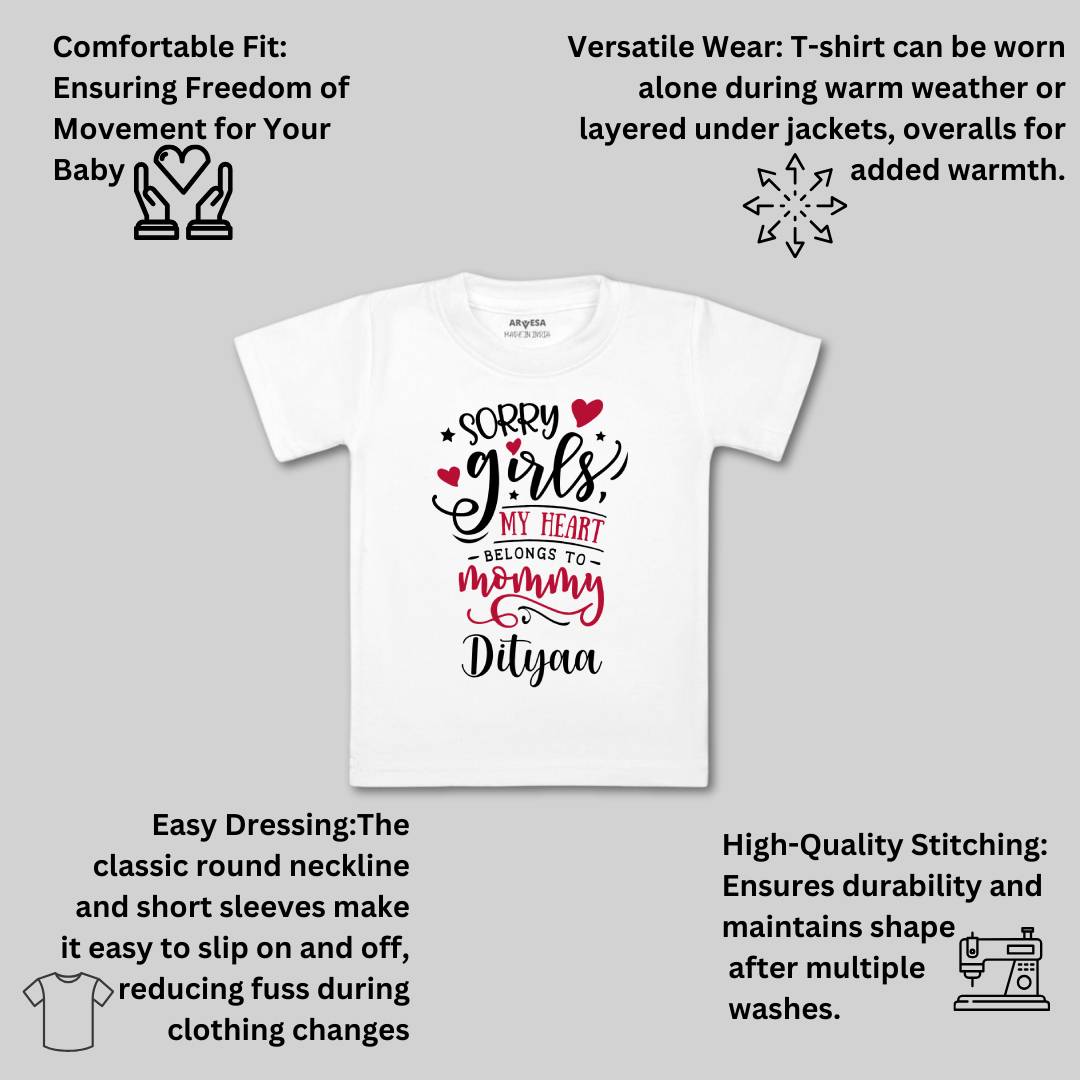 Arvesa Sorry Girls My Heart Belongs To Mommy  Baby Boy & Girl Dress