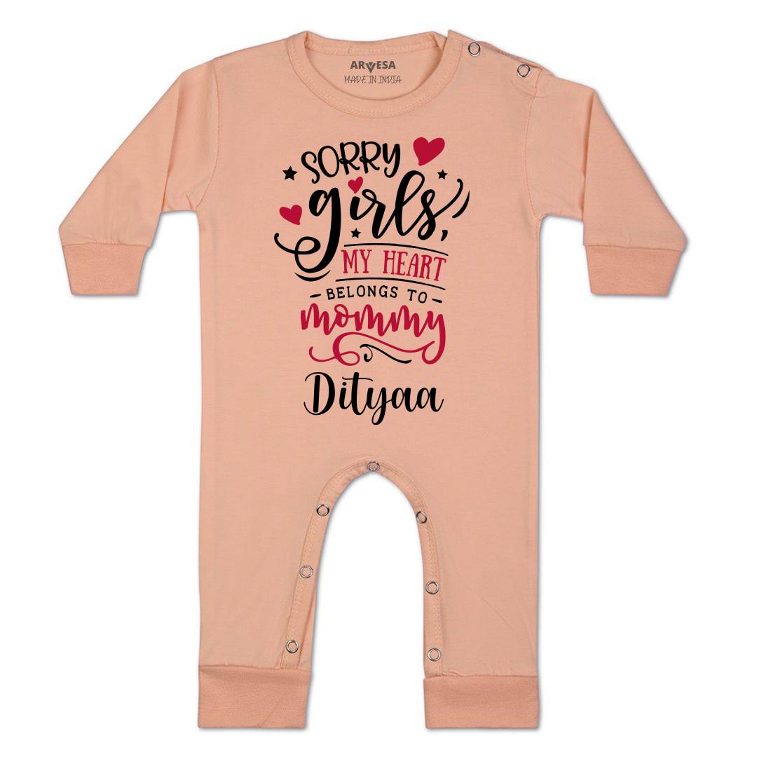 Arvesa Sorry Girls My Heart Belongs To Mommy  Baby Boy & Girl Dress