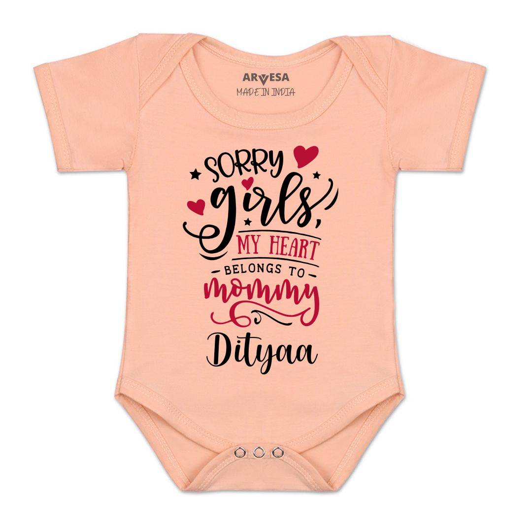 Arvesa Sorry Girls My Heart Belongs To Mommy  Baby Boy & Girl Dress