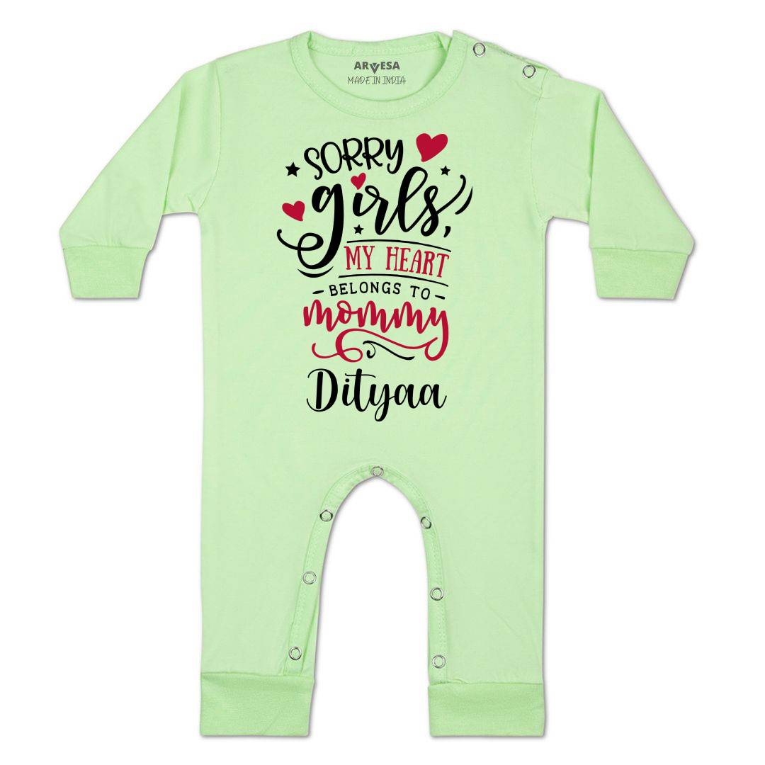 Arvesa Sorry Girls My Heart Belongs To Mommy  Baby Boy & Girl Dress