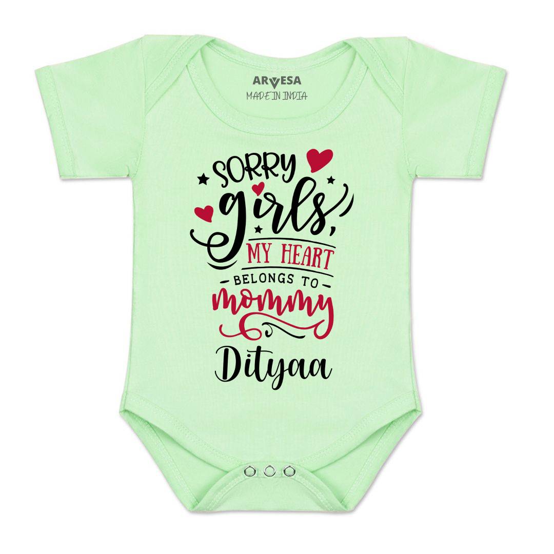 Arvesa Sorry Girls My Heart Belongs To Mommy  Baby Boy & Girl Dress