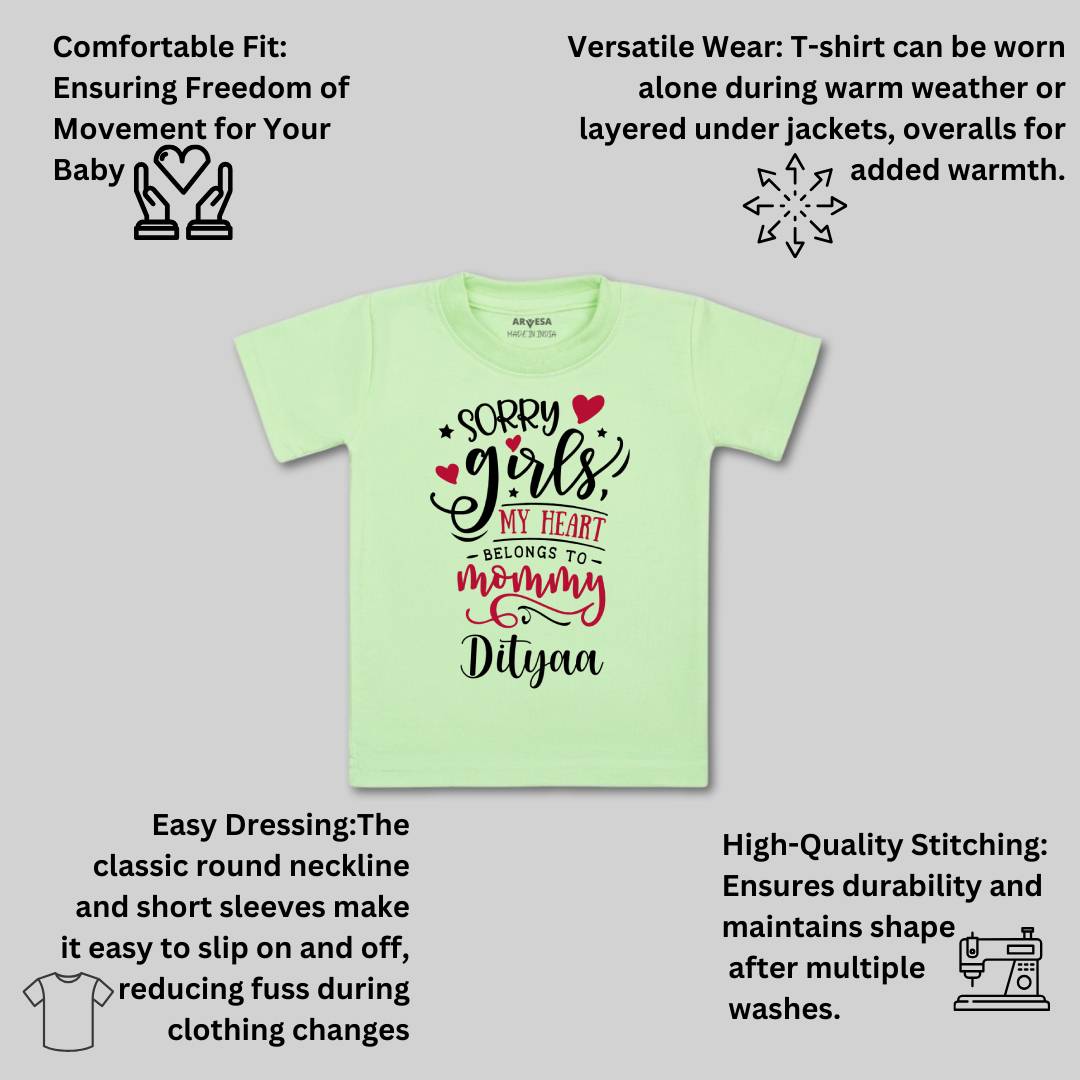 Arvesa Sorry Girls My Heart Belongs To Mommy  Baby Boy & Girl Dress