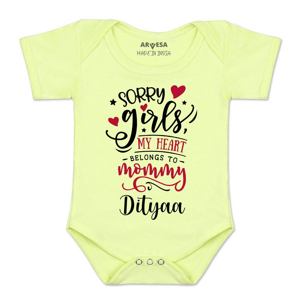 Arvesa Sorry Girls My Heart Belongs To Mommy  Baby Boy & Girl Dress