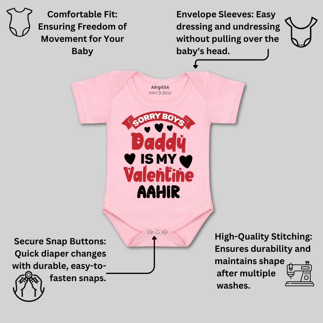 Arvesa Sorry Boys Daddy Is My Valentine  Baby Boy & Girl Dress