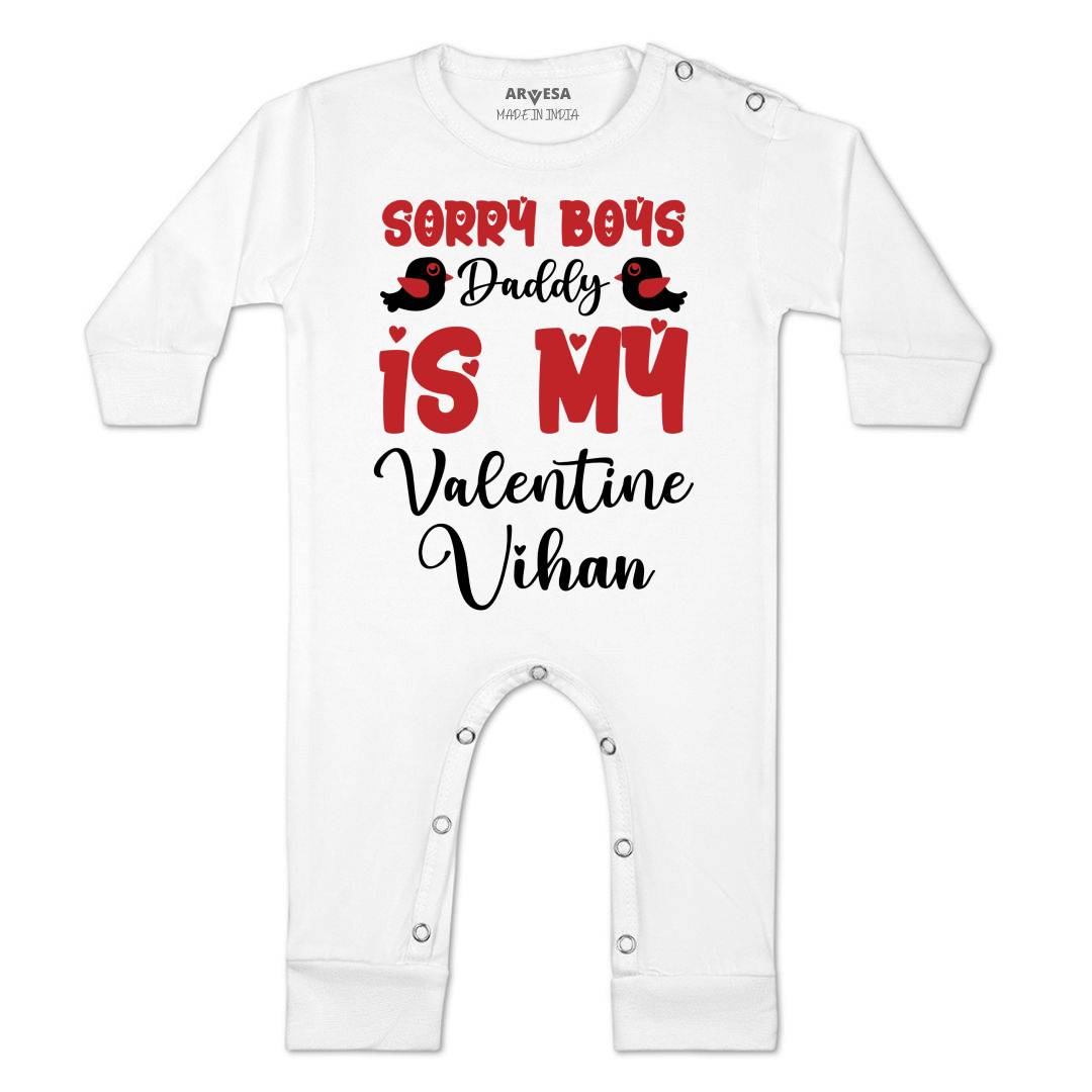 Arvesa Sorry Boys Daddy Is My Valentine  Baby Boy & Girl Dress