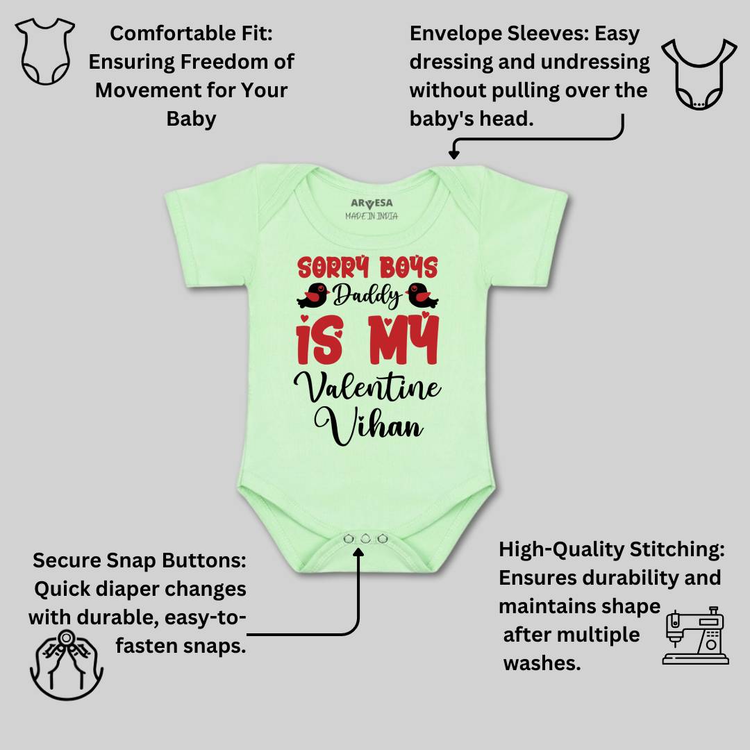 Arvesa Sorry Boys Daddy Is My Valentine  Baby Boy & Girl Dress