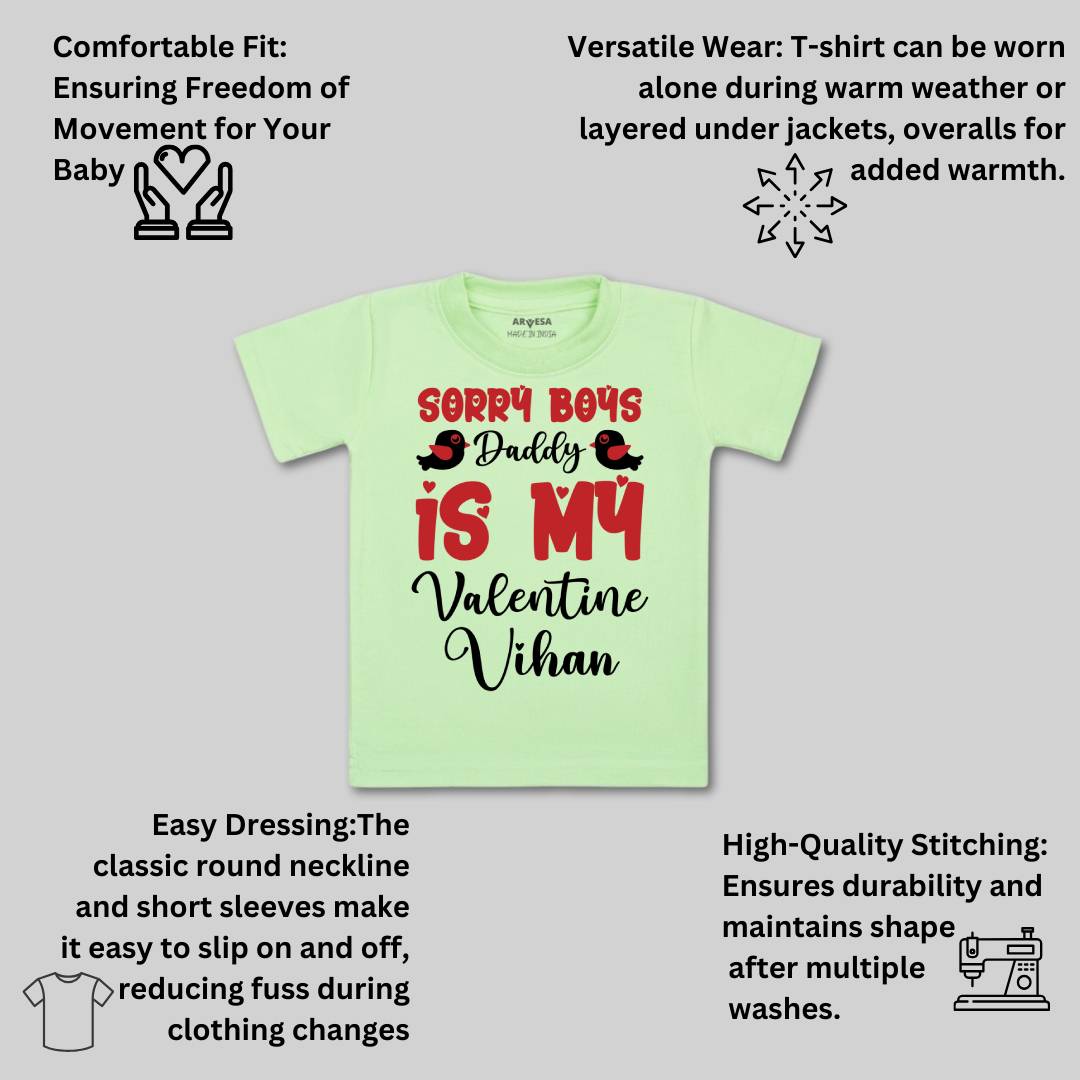 Arvesa Sorry Boys Daddy Is My Valentine  Baby Boy & Girl Dress