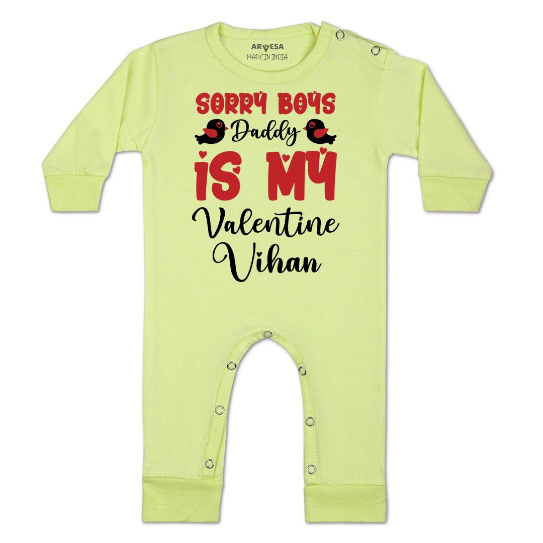Arvesa Sorry Boys Daddy Is My Valentine  Baby Boy & Girl Dress
