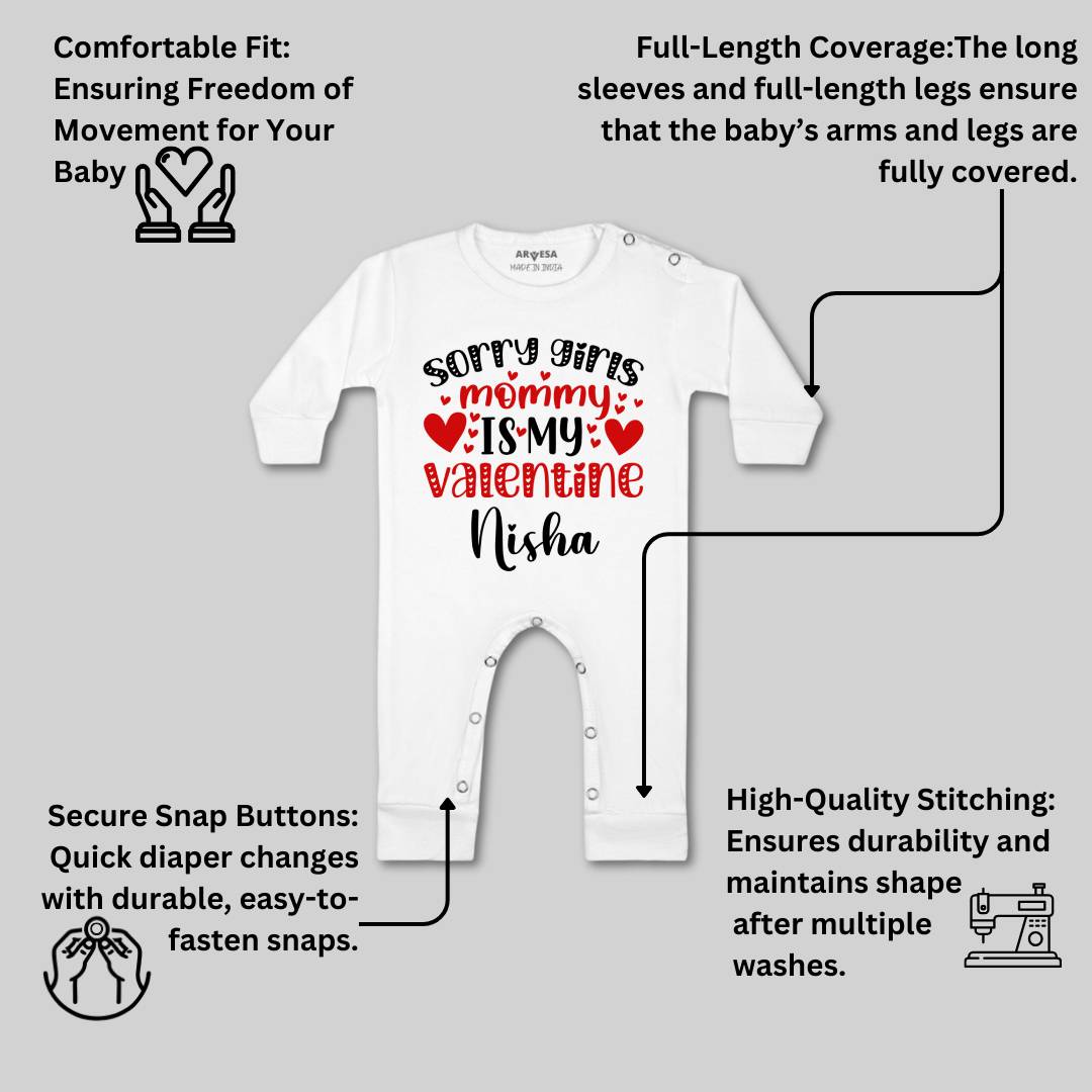 Arvesa Sorry Girls Mommy Is My Valenti  Baby Boy & Girl Dress